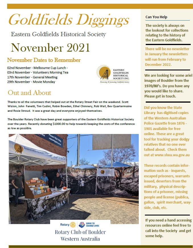 November 2021 Newsletter
